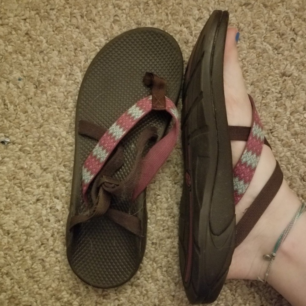 Chaco strappy flip flop sandals